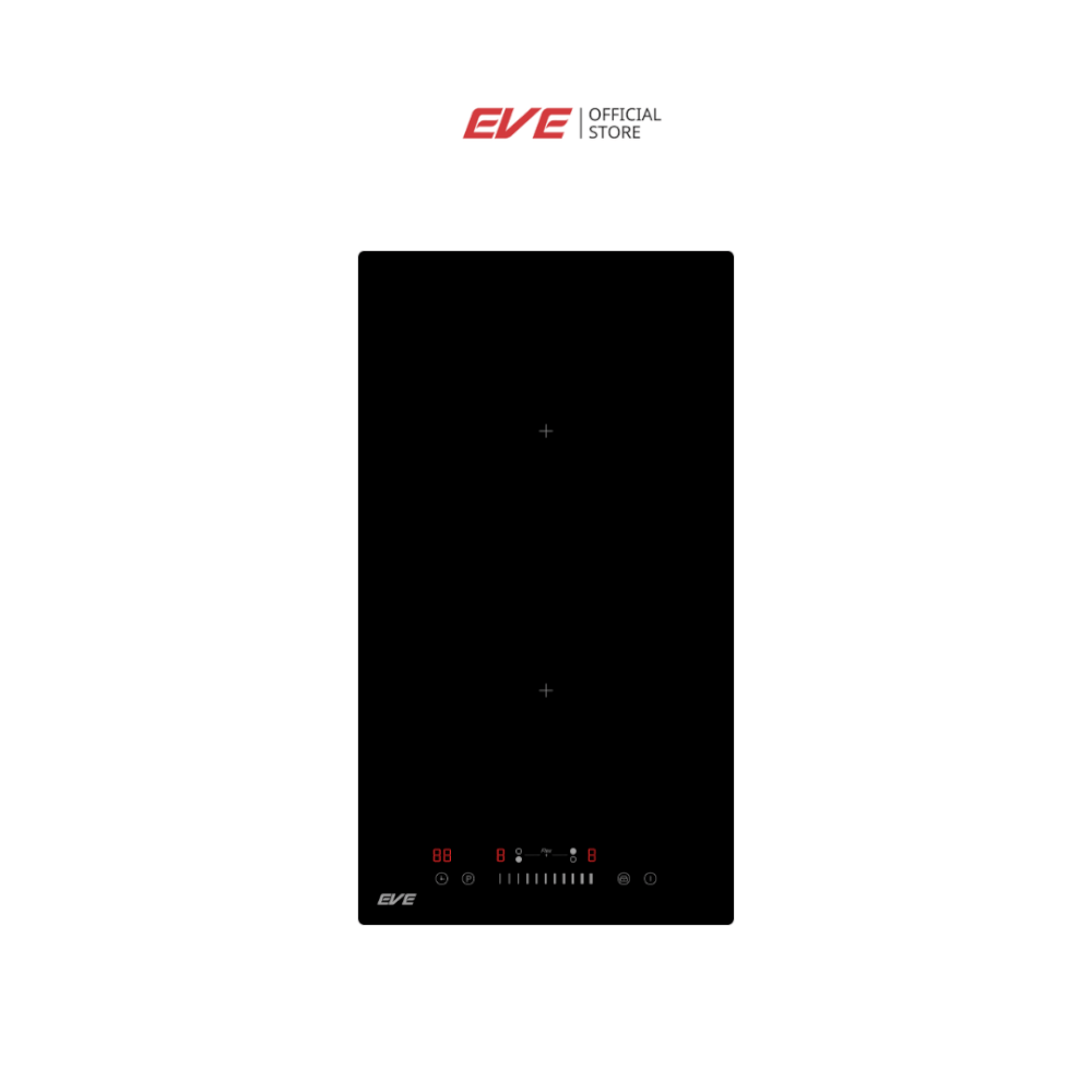 เตาฝังอินดักชั่น เตาแม่เหล็กไฟฟ้า 2 หัว EVE รุ่น HB30-1FZ361/SC ขนาด 30 ซม. สีดำ